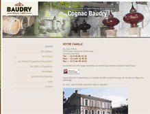 Tablet Screenshot of cognac-baudry.fr